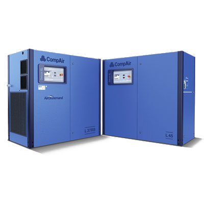 L 55-90 Kw Lubricated Rotary Screw Compressor - Color: Blue