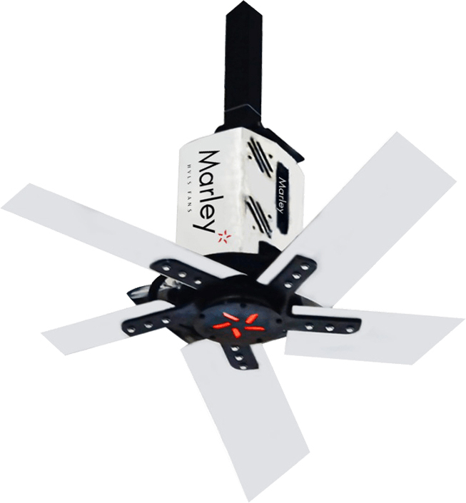 Geared Hvls Fan - Features: Stable Operation