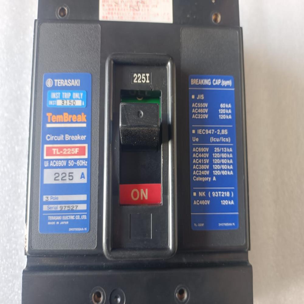 Used Terasaki Tl-225f 225amp Mccb Circuit Breaker 225a Mccb With Sunt Trip 200-480v