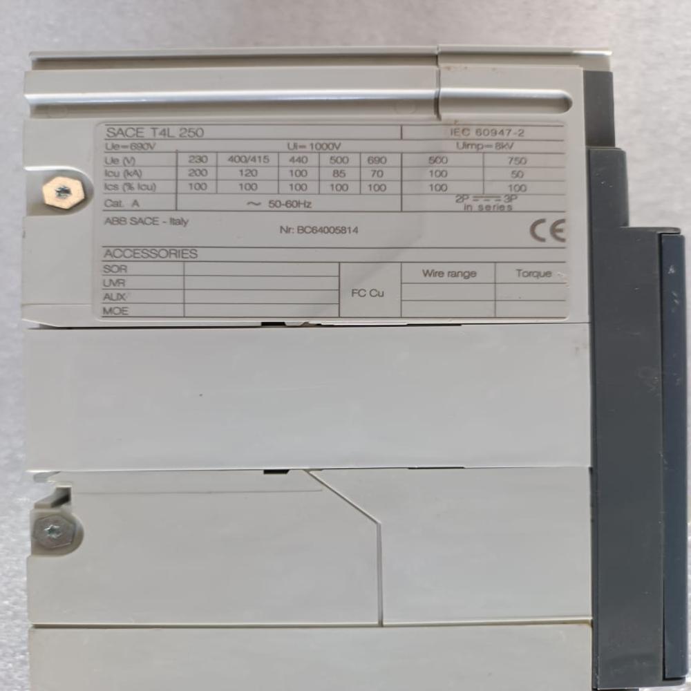 Used Terasaki Tl-225f 200amp Mccb Circuit Breaker 200a Mccb With Sunt Trip 200-480v