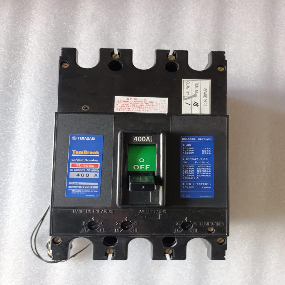 Used Terasaki Tembreak Tl-400e 400a Mccb Circuit Breaker 400a With Shunttrip 200-480v