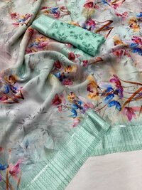 Satin Border Soft Silk Saree