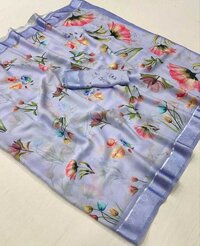 Satin Border Soft Silk Saree