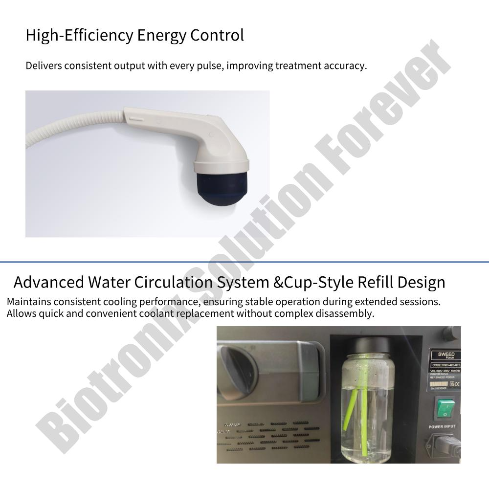 Focused ESWT Shockwave Therapy Device for Muscle Stimulation and Healing