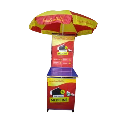 Cross Canopy Promotional Table - Color: Multi Color