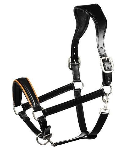 100% Polyester Leather Horse Halter - Color: All Colors