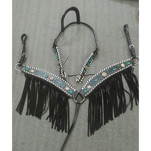 Custom Logo Leather Headstall - Application: Horse Riding