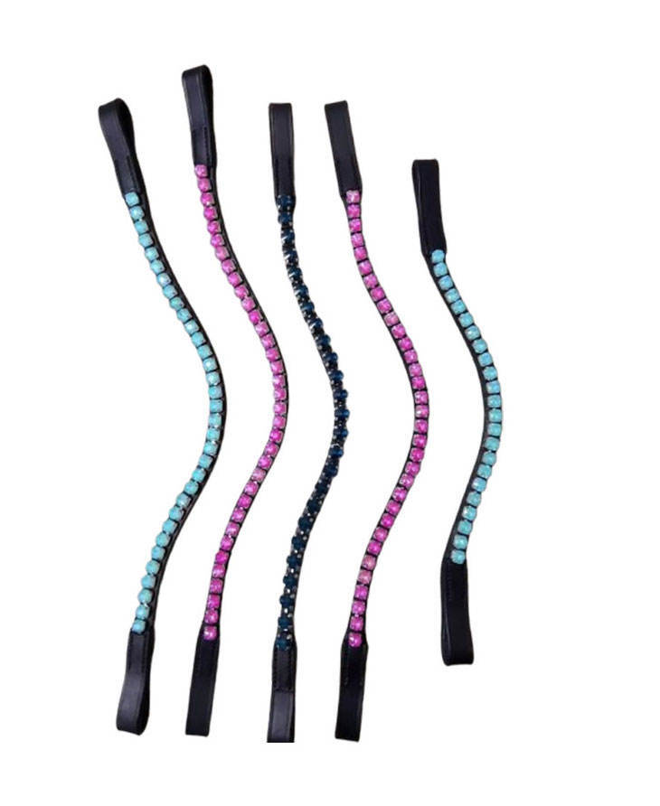 Premium Leather Horse Browbands - Color: All Colors