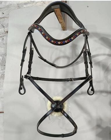 New Comfort Padded Leather Horse Bridle - Color: All Colors