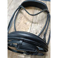 Black Crystal Western Style Bridle - Application: Horse Riding