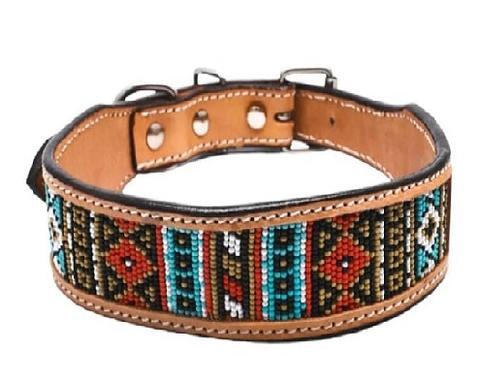 Leather Dog Collar - Color: As Per Availability