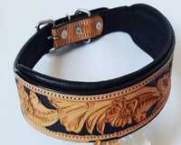 Adjustable Luxury Designer Leather Pet Collar - Application: Dog