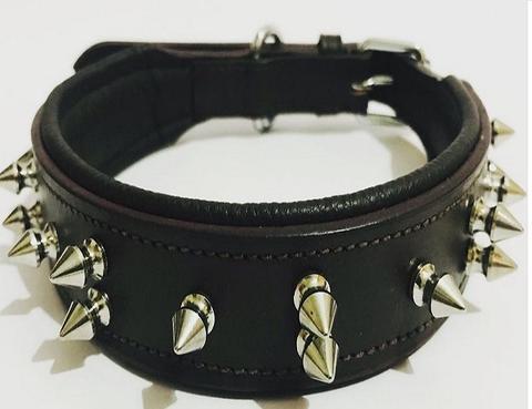 Elegant Top Layer Genuine Leather Dog Collar