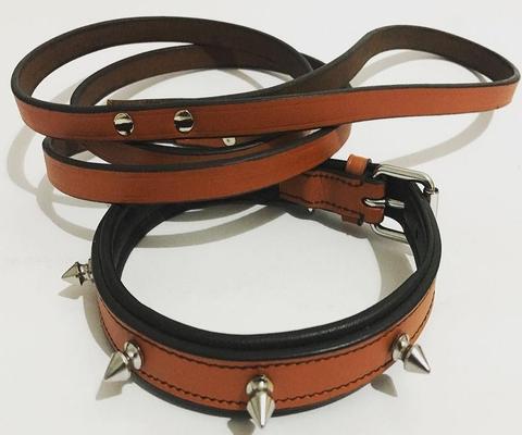 Custom Made Luxury Faux PU Leather Dog Collar