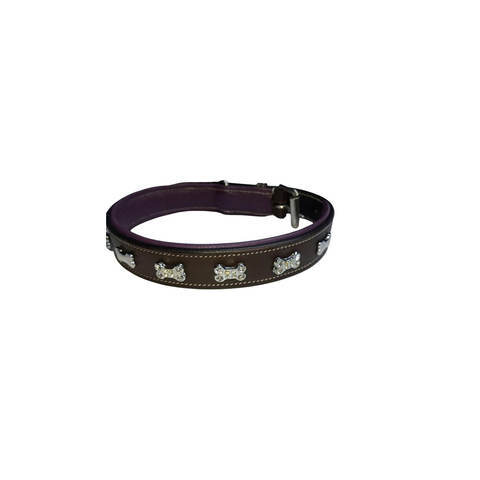Custom Leather Dog Collar - Color: As Per Availability
