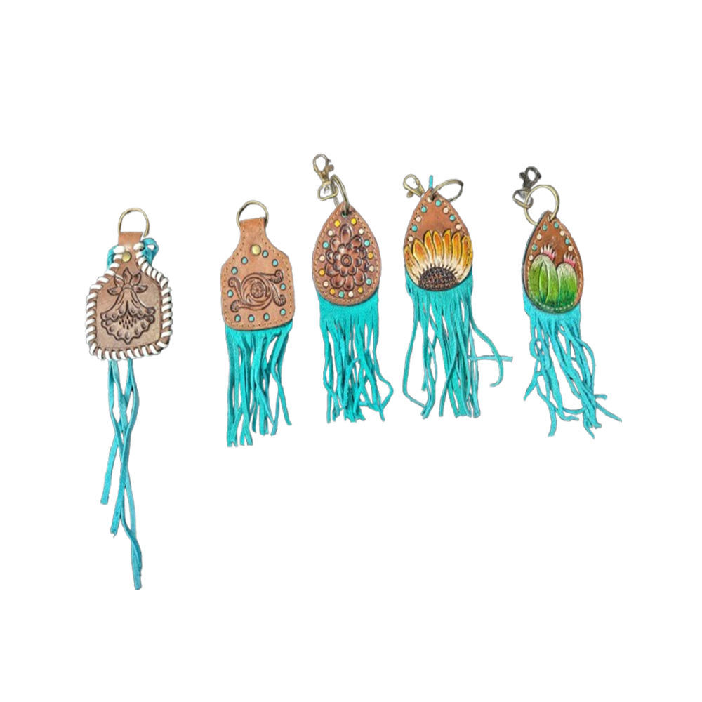 Antique Stylish Leather Keychain