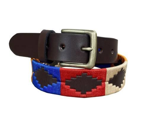 Polo Style Cowhide Leather Belt