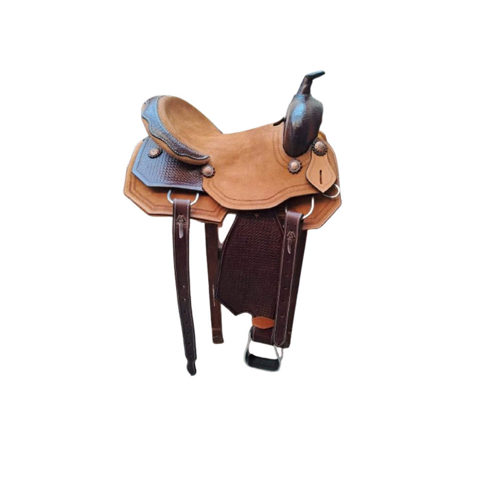 Genuine Leather Western Saddle For Horse - Color: All Colors