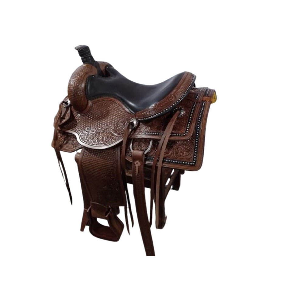 Durable Comfortable Leather Western Saddle - Color: All Colors