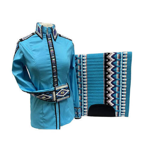 100 Glass Material Equestrian Shirt - Color: Various Available