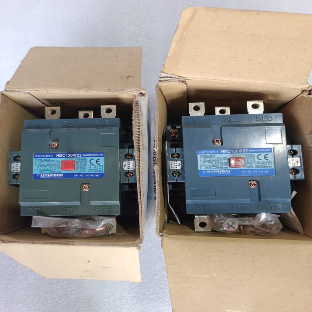 New Hyundai 130A Contactor Hyundai Hmc130W22 Magnetic Contactor 380/440V - Frequency: 50/60 Hertz (Hz)