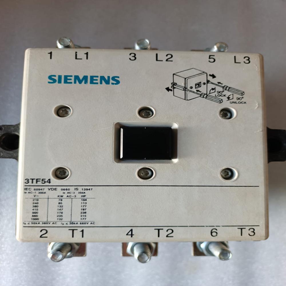 Used Siemens 3tf 54 Contactor Siemens 3tf 54 Power Contactor 250amp 220v Ac