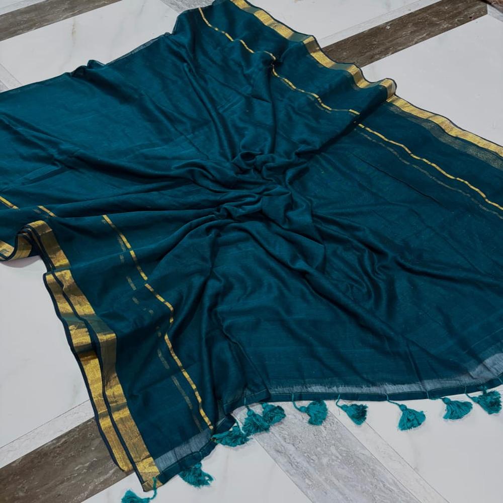 Pure 120count mul cotton Saree Jori Border