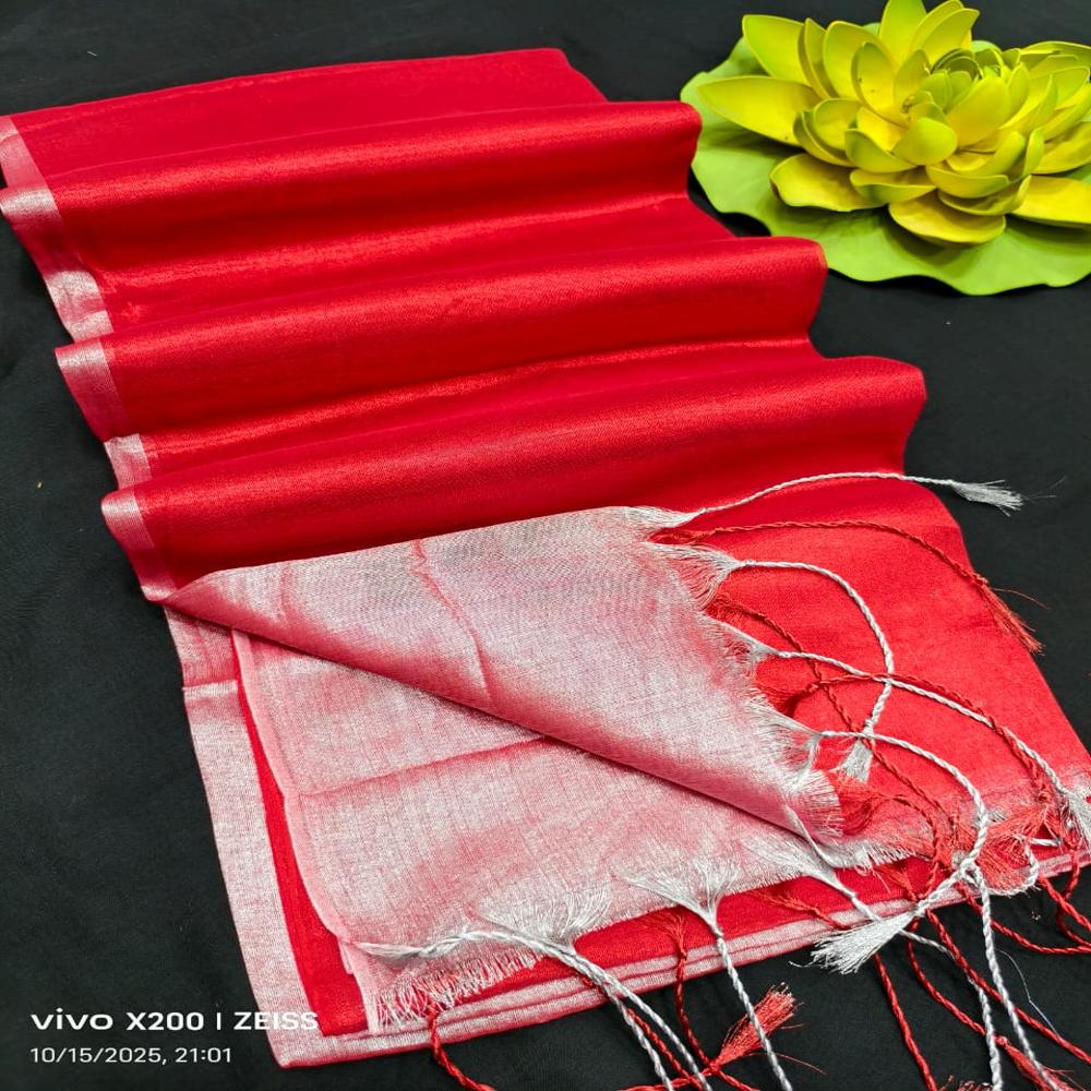 Traditional South Indian Border Tissue Cotton Saree