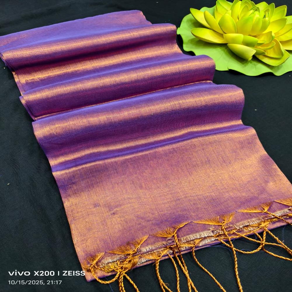 TRADITIONAL SOUTH INDIAN BORDER TISSUE COTTON SAREE