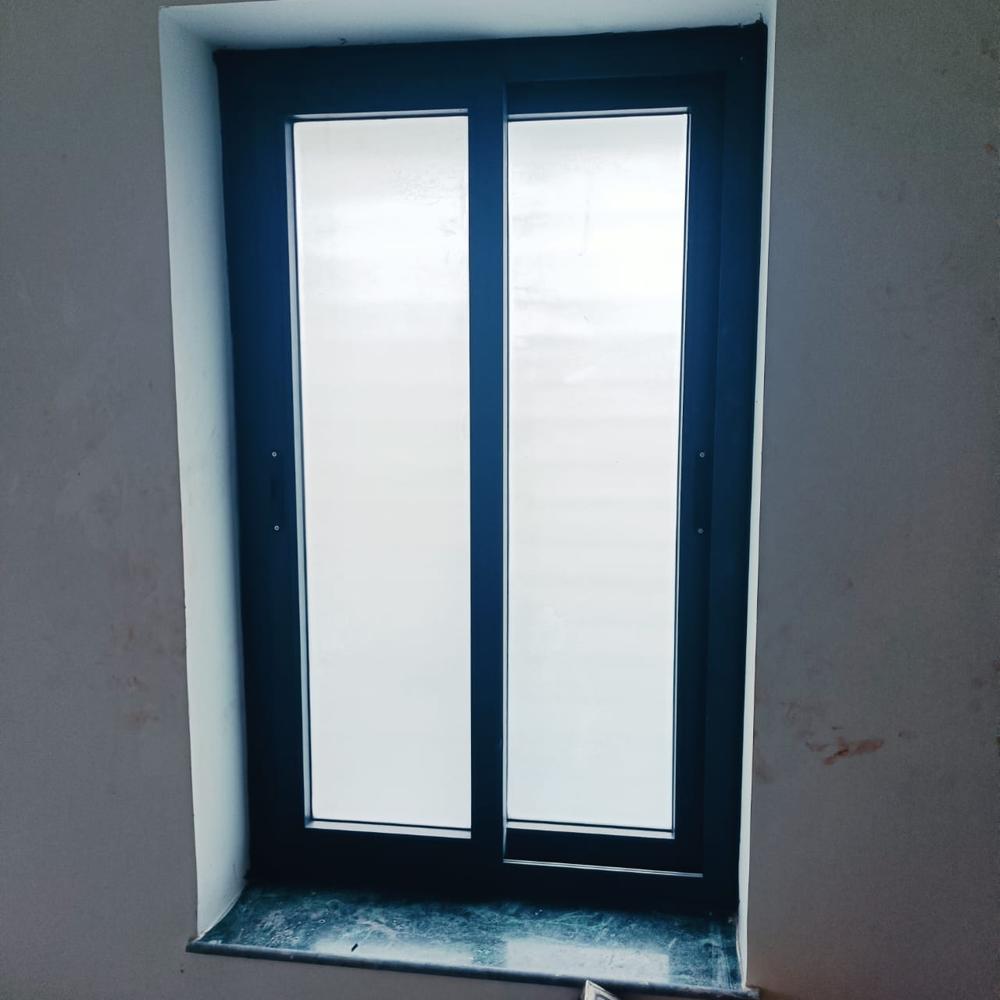 Upvc Sliding Window - Polished White Finish, Various Glass Thickness Options, Anti-corrosion, Customizable Size, Smooth Sliding Function
