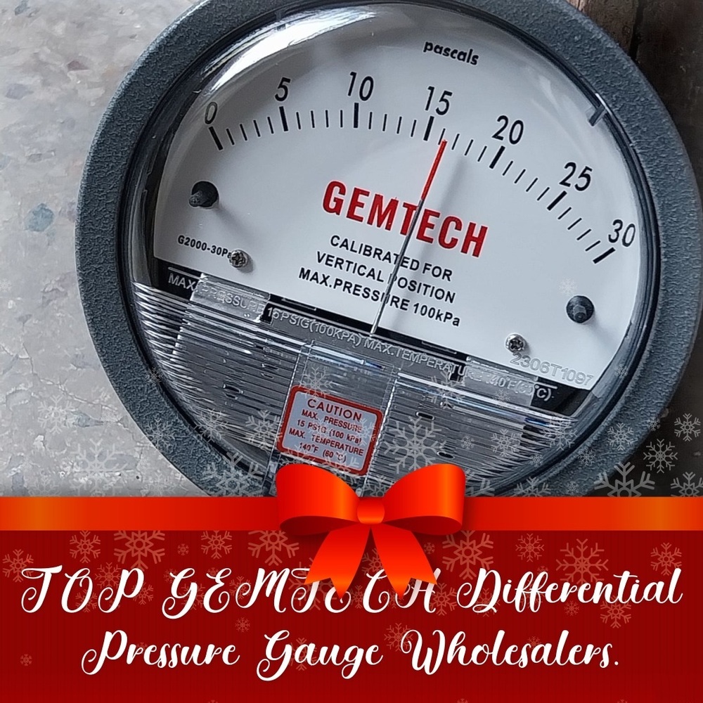 GEMTECH Differential Pressure Gauge Distributor For Bathinda Raman Punjab