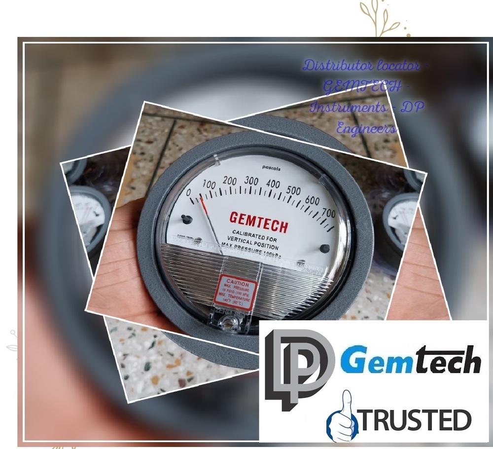 Gemtech / Differential Pressure Gauge For Rice Destoner Machines
