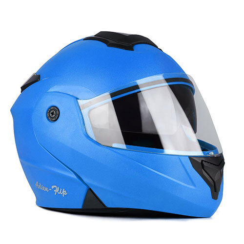 Adien Flip Sunvisor Vents Flip Up Blue Helmet