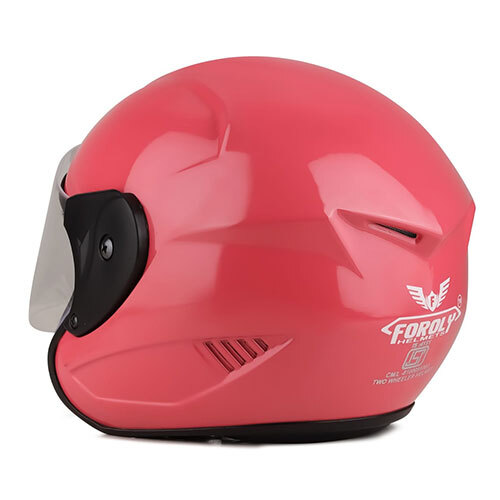Alpha Open Face Polycarbonate Visor Pink Helmet