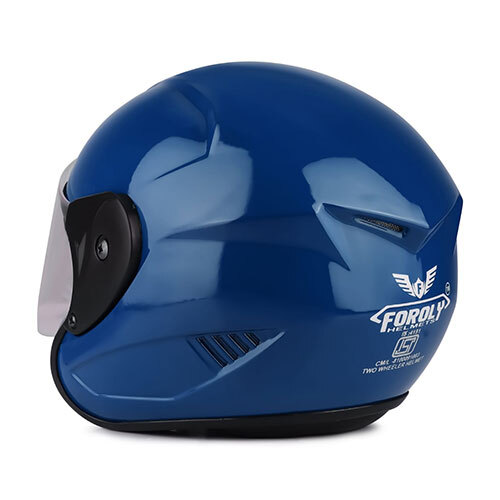 Alpha Open Face Polycarbonate Visor Blue Helmet - Temperature Range: As Per Industry Stand Celsius (Oc)