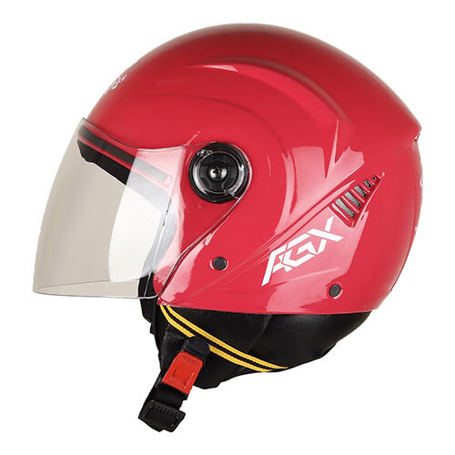 Aura Open Face Polycarbonate Visor Pink Safety Helmet