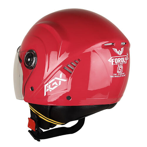 Aura Open Face Polycarbonate Visor Pink Safety Helmet