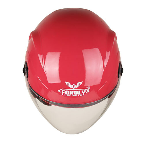 Aura Open Face Polycarbonate Visor Pink Helmet