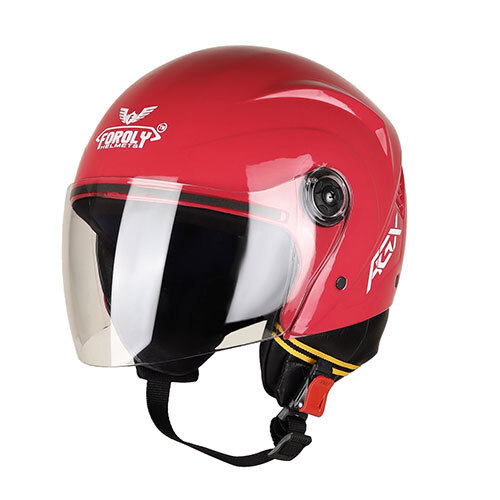 Aura Open Face Polycarbonate Visor Pink Helmet - Temperature Range: As Per Industry Stand Celsius (Oc)