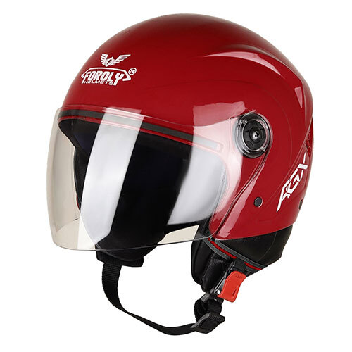 Aura Open Face Polycarbonate Visor Pink Helmet