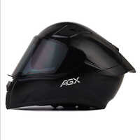Bolt Black Full Face Smoke Visor Spoiler Sunvisor Helmet - Material: Polycarbonate