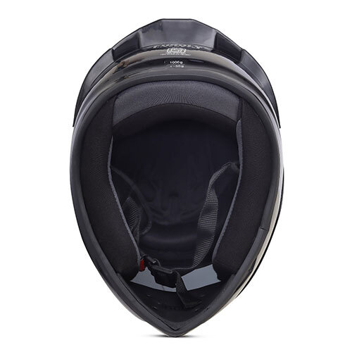 Bolt Black Full Face Smoke Visor Spoiler Sunvisor Helmet - Material: Polycarbonate