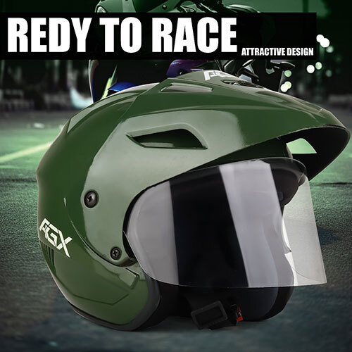 Rado All Black Full Face Smoke Visor Safety Helmet