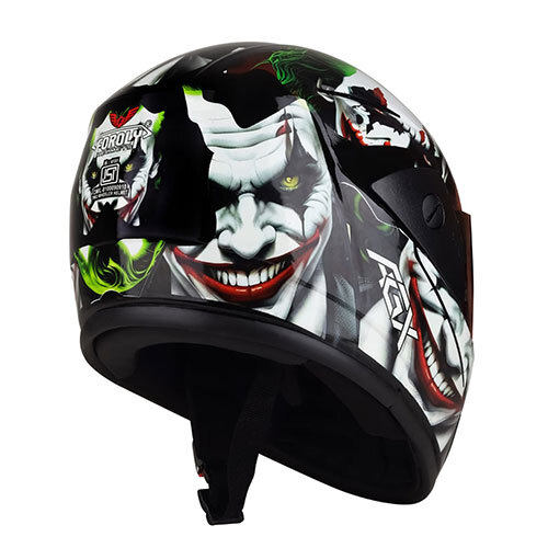 Rado Clown Full Face Rainbow Visor Safety Helmet