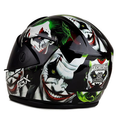 Rado Clown Full Face Rainbow Visor Safety Helmet