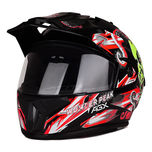 Mens WC Horror Smoke Visor Motocross Safety Helmet