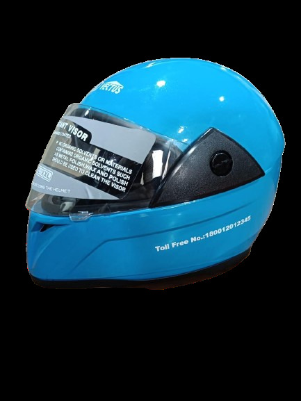 X8 Extreme Smoke Visor Motocross Blue Helmet