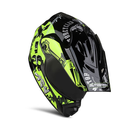 Mens X8 Extreme Smoke Visor Motocross Helmet