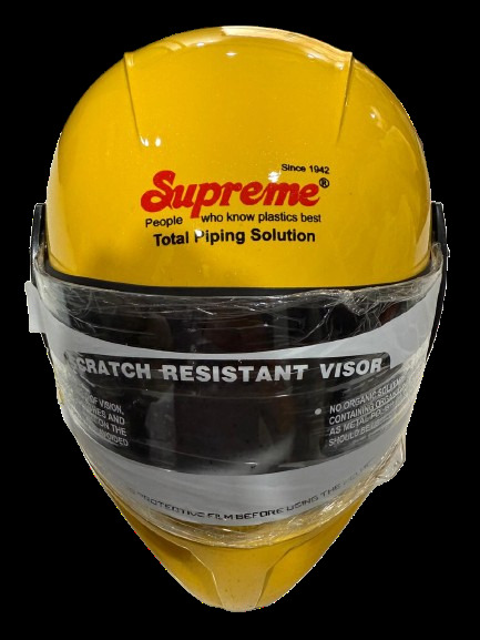 X8 Extreme Smoke Visor Motocross Yellow Helmet