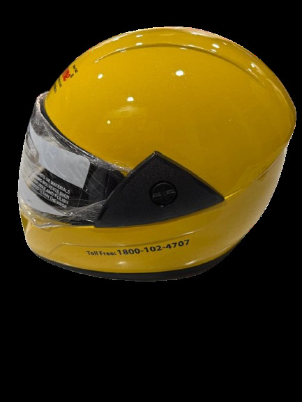 X8 Extreme Smoke Visor Motocross Yellow Helmet